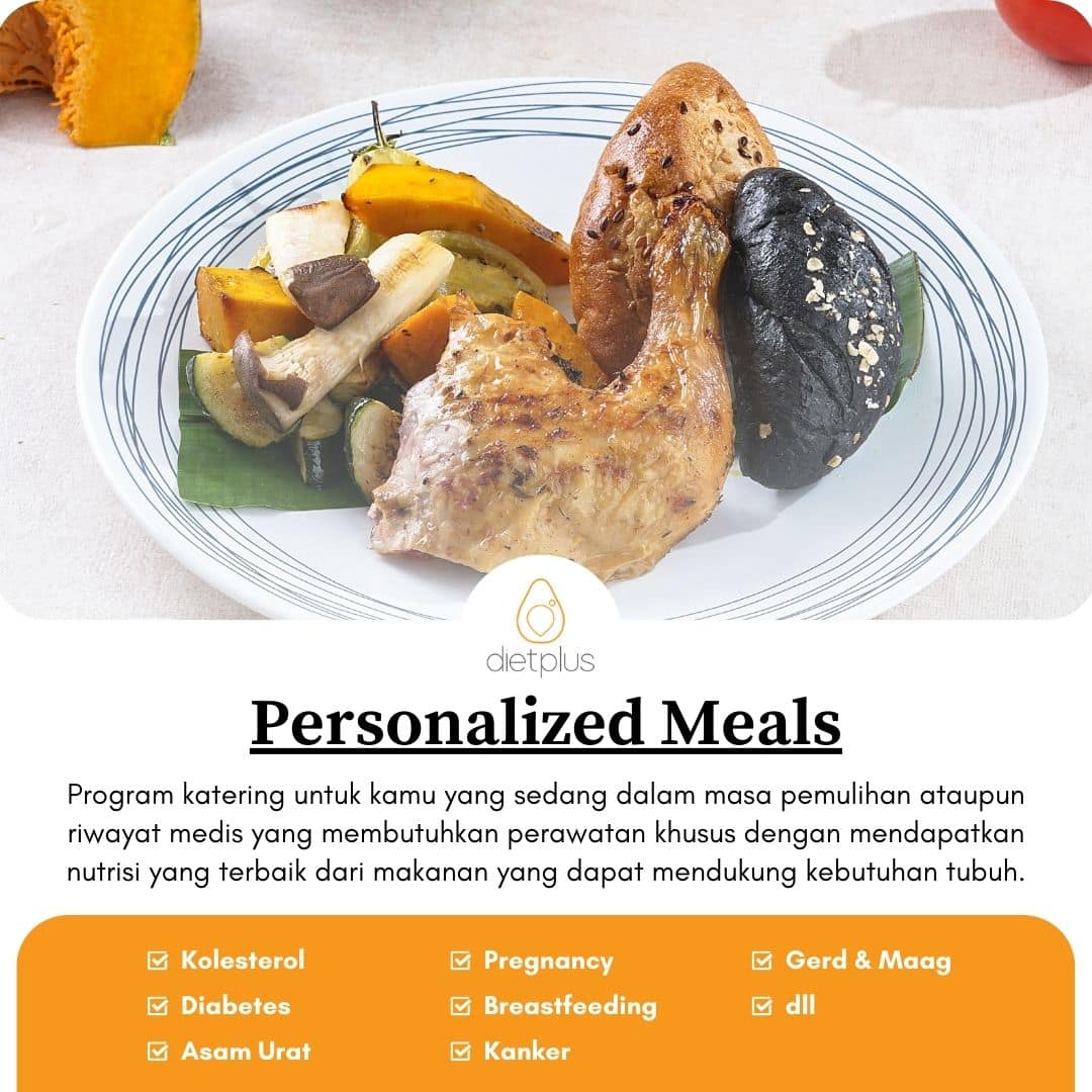 Menu Personalized Meals Dietplus